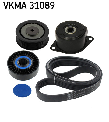 V formos rumbuotas diržas, komplektas - VKMA 31089 SKF